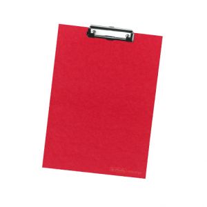 Podložka s klipem A4, červená (Herlitz)