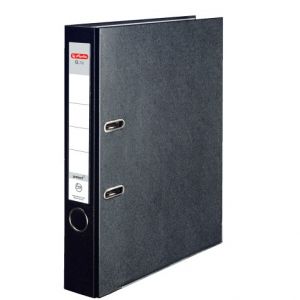 Pořadač PP A4/5cm pákový, černý, Q.file (Herlitz)
