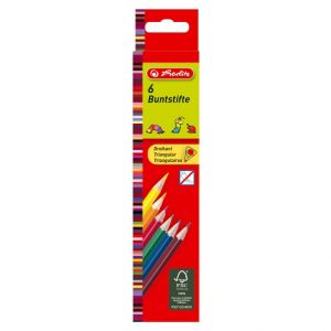 Pastelky 6 barev, trojhranné lakované (Herlitz)