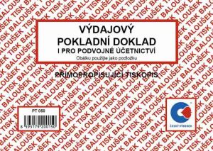 Výdajový pokladní doklad i pro podvojné účetnictví A6 přímopropisující / PT050 / Baloušek