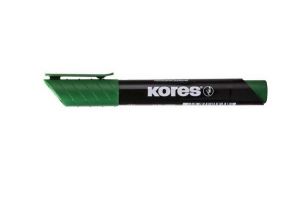KORES K-MARKER Permanentní popisovač, zkosený hrot 3-5 mm, zelený