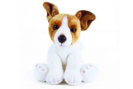 Plyšový pes jack russell teriér sedící, 26 cm