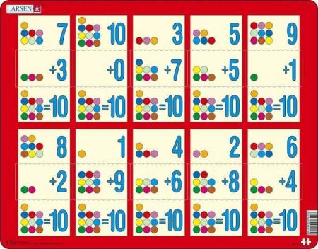 Puzzle Sčítání do 10 II.10 dílků