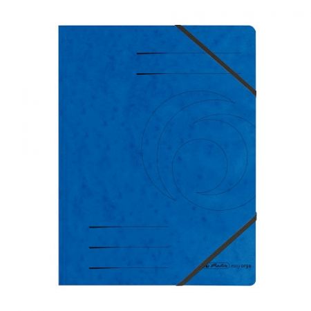 Desky s gumičkou A4 prešpánové modré (Herlitz)