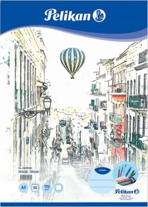 Herlitz - Skicák A3/10 listů - ofsetový karton PLUS, 170 g/m2