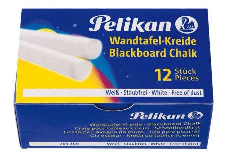 školní křída 12 ks, bílá - PELIKAN