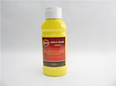 KOH-I-NOOR Barva akrylová 500ml žluť citrónová 0200