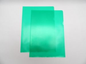 Obal zakládací A4 "L" zelená /AH114/