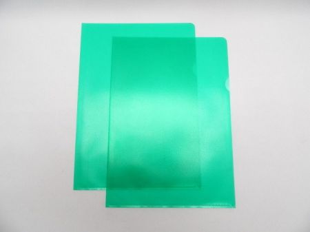 Obal zakládací A4 "L" zelená /AH114/