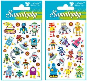 Samolepky roboti 8 x 12 cm