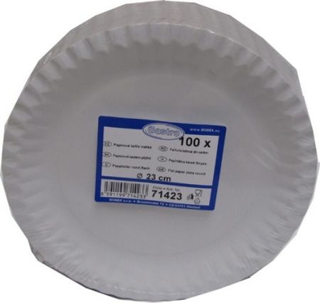 Talíř 23cm papírový 100ks /71423/
