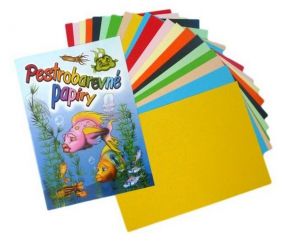 Složka barevných papírů SL/20listů, 80g A4