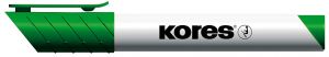 KORES K-MARKER Popisovač na bílé tabule a flip charty, zkosený hrot 3-5 mm, zelený