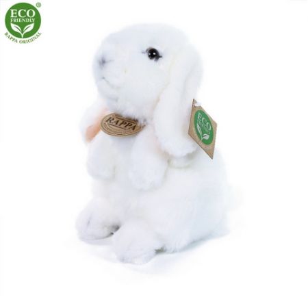 Plyšový králík bílý stojící 18 cm ECO-FRIENDLY
