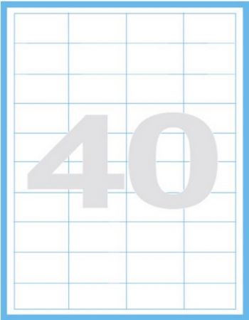 Print etikety 48,5 x 25,4 mm, 100 listů 40 štítků