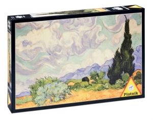 PIATNIK 1000 d. Van Gogh, Pšeničné pole s cypřiši