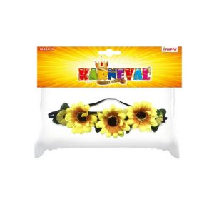 Čelenka květina žlutá, 3 velké květy
