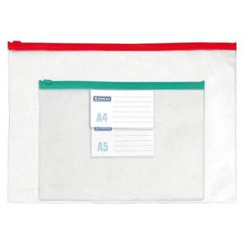 Obal, se zipem, A4, PVC, DONAU