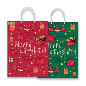 Vánoční papírová taška SADOCH Merry Christmas S