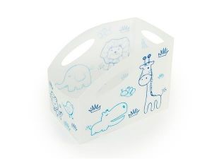 Dětský úložný box "L", velký, bílá, PRIMOBAL