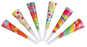 Trumpety mix motivů 19 cm 6 ks