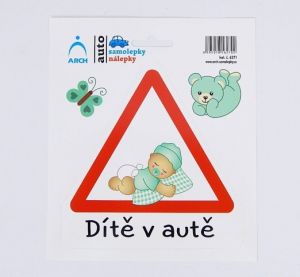Samolepka "Dítě v autě" - batole chlapeček
