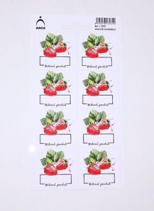 JAHODY - Natural product - 8 etiket