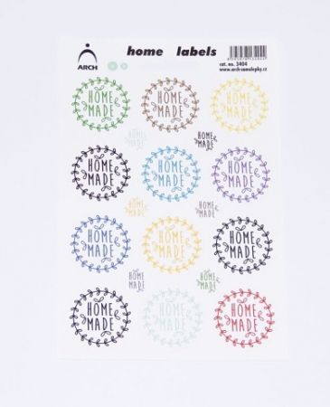 Domácí etikety "home labels" - Home made barevné