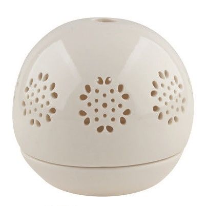 Svícen porcelánový, koule s ornamenty 9,5 cm