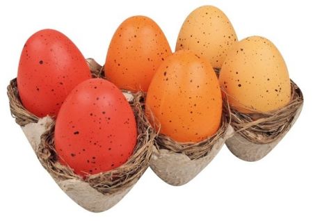 Vajíčka v hnízdě na platu 6 cm