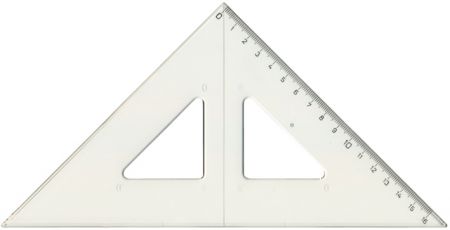 CENTROPEN Pravítko trojúhelník s ryskou 25/45