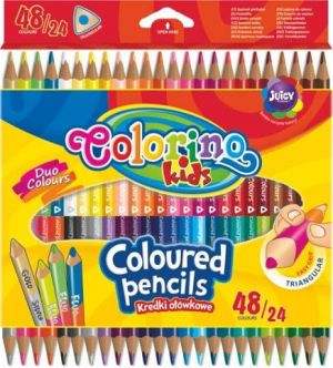 Pastelky Colorino trojhranné 48 barev/24ks oboustranné