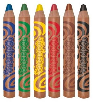 Pastelky Colorino kulaté Jumbo Baby Line 6ks+ořezávátko