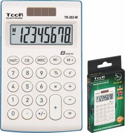 Kalkulačka KW TR-252-W 8 míst bílá 120-1418