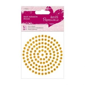 Kamínky samolepící PMA 351614 5mm 117ks Gold