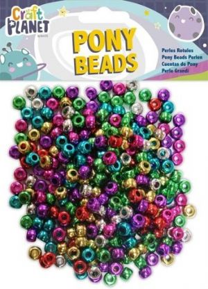 Korálky plast CPT 6511102 Metallic (300pcs, 80g)