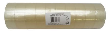 Lepící páska 18 x 33 transparentní