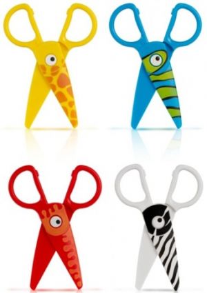 Nůžky Colorino dětské celoplastové (zvířátka) 12,5cm blistr
