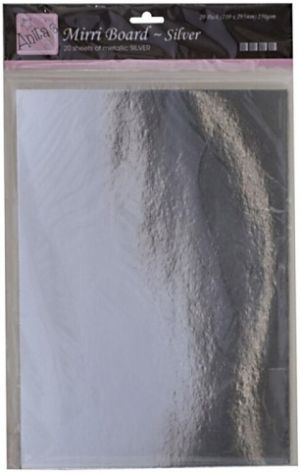 Papír ANT 1641002 A4 karton stříbrný zrcadlový 20ks 250g