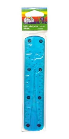 Pravítko flexi (ohebné) 15cm mix barev 130-1812