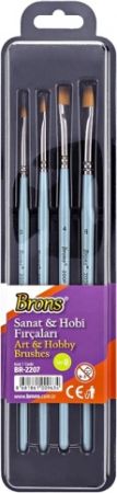 Štětec BR Art synt. plochý 0,2,4,6 BR-2207