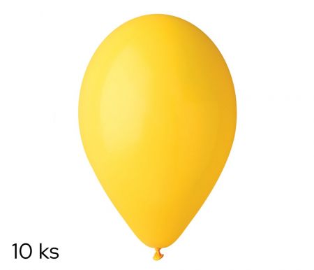 OB balónky G90/02 26cm 10ks žlutá