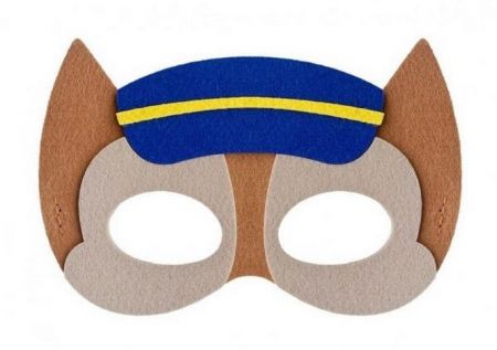 Paska PAW PATROL Chase, hnědá - fleece