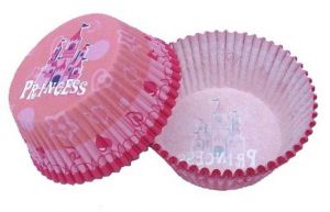 Papírové košíčky na Muffiny a cupcakes 50ks č. Muf-17 princezna