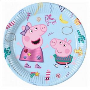 Talíř papírový 23cm 8ks Peppa pig