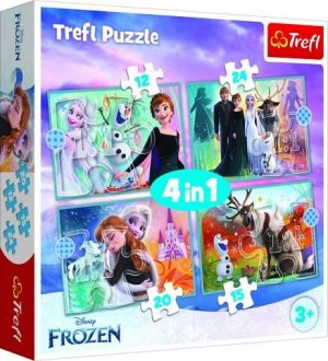 Puzzle Ledové království 4v1