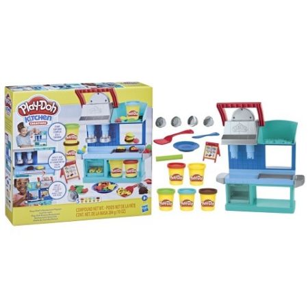 Play Doh restaurace vytíženého šéfkuchaře
