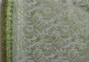 Organza 36cm x 4,5m glitrovaná olivová