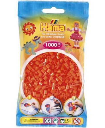 HAMA MIDI Zažehlovací korálky oranžové 1000ks