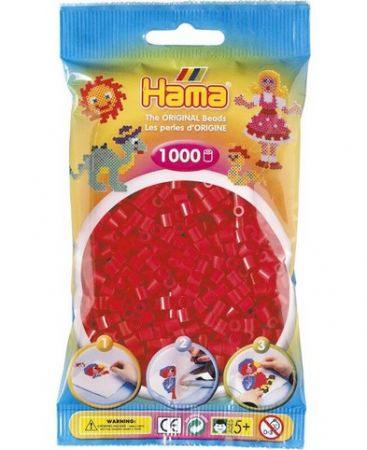 HAMA MIDI Zažehlovací korálky červené 1000ks